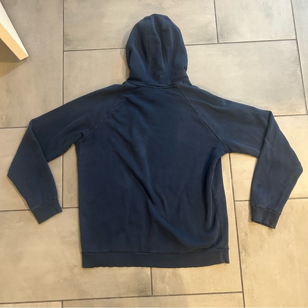 Under Armour Rival Fleece Hoodie in Navy - Picture 4 of 4